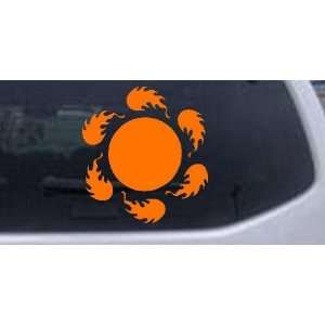  Flaming Balls Tribal Car Window Wall Laptop Decal Sticker 