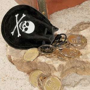  Pirate Bags With Gold Coins   Party Themes & Events & Party Favors 