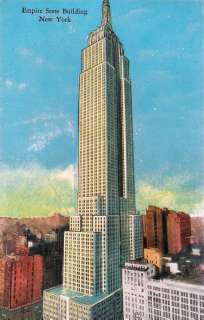 Postcard New York City Empire State Building Manhattan  