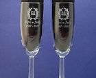 Engraved Glasses Wedding or 50th Golden Anniversary  