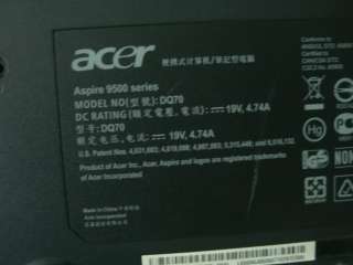 Acer Aspire 9500 HDQ70 LA 2781 Motherboard +Base +Video  