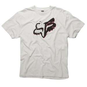  Fox Racing Accused T Shirt   X Large/Light Grey 