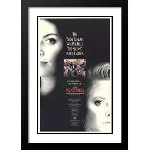  The Accused 20x26 Framed and Double Matted Movie Poster 