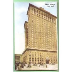    Postcard Vintage The Biltmore Hotel New York City 