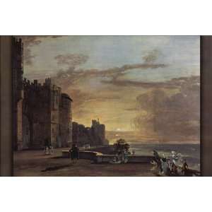Windsor Castle, North Terrace at Sunset, c.1790, by Paul Sandby   24 