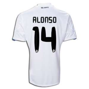  Real Madrid 10/11 ALONSO 14 Home Soccer Jersey Sports 