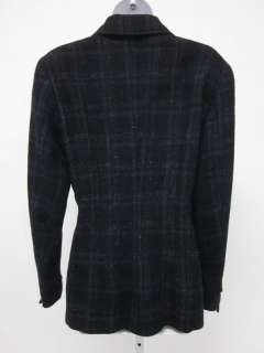 You are bidding on a JENNE MAAG Navy Black Plaid Zip Up Wool Blazer 