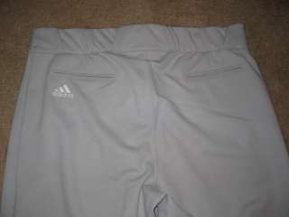 Adidas Baseball Softball Pants NWT NEW Gray Grey XL $60  
