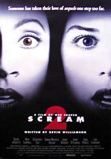 SCREAM 2   MOVIE POSTER (2 FACES) (SIZE 27 X 40)  