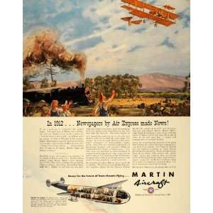   1912 Air Express Newspaper   Original Print Ad