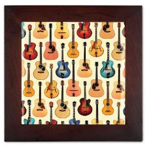  Guitars   Acoustic Ceramic Trivet & Wall Decoration 