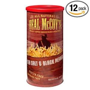 Real McCoys Potato Shoestrings Sea Salt and Black Pepper Gluten Free 