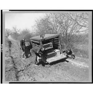  Wilson, MD,farm truck in the mud 1938, unimproved road 