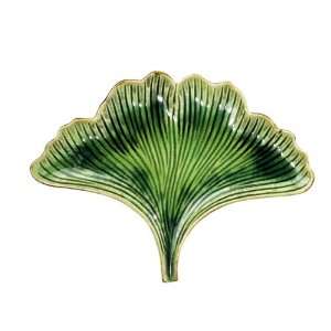  Andrea By Sadek 13.5l Ginko Leaf Shaped Plate Patio 