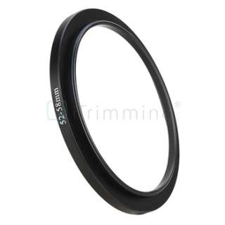 52 58mm Lens Adapter Ring+Pen+UV Filter 58mm+Cap+Holder  