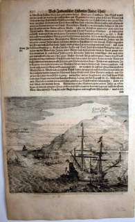 1631 DE BRY SCHOUTEN & LE MAIRE Traitors Island, Cocos  