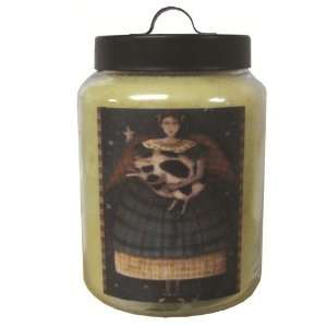   Lemon Meringue Jar Candle with When Pigs Fly Folk Art