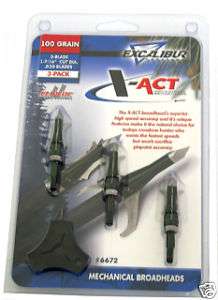 Excalibur X ACT 100gr SS 3 Blade broadheads (Per 3)  