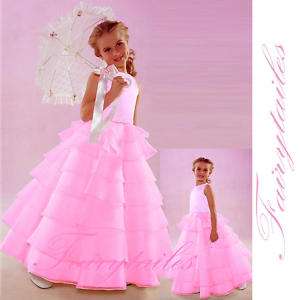 NWT Flower Girl Pink Wedding Easter Dress Size 3T 3  