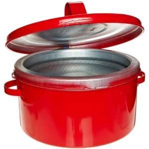 Eagle B 602 Bench Galvanized Steel Safety Can, 2 Quart Capacity, Red 