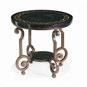   Furniture 556 123 Connery Round End Table, Antique