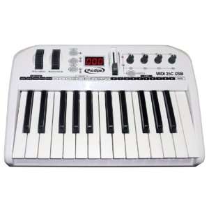   Usb 25 Key Master Midi Keyboard Controller Musical Instruments