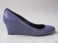 NIB GUCCI purple/lilac leather GG logo WEDGES shoes  