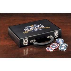 RUSTY WALLACE #2 200 PC POKER CHIP SET IN WOOD BOX