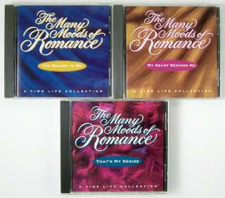 TIME LIFE THE MANY MOODS OF ROMANCE 3 CD LOT  
