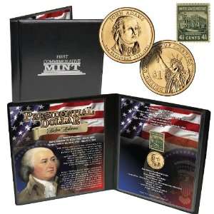  John Adams Presidential Coin and Stamp Set Everything 