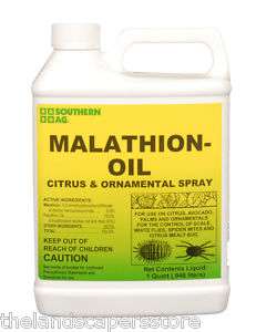 Malathion Oil Citrus & Ornamental Spray Quart 32oz  