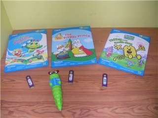 VTech Bugsby Reading System Educational & 3 Books/Cartridges  