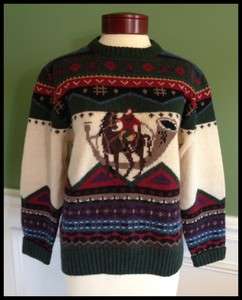 WOOLRICH Womens Wool Christmas Holiday Sweater Size Medium M  