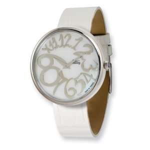  Moog Stainless Steel Round MOP Dial Watch w/ (CR 17) Wht 