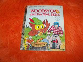 Woodsy Owl and the Trail Bikers by Kennon Graham Little Golden Book 