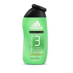  Adidas Hair and Body 3   Active Start Shower Gel & Shampoo 