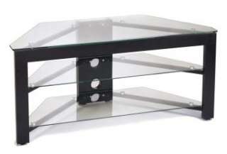 Accsense Modern Glass/Wood 42 LCD/LED TV Corner Stand  