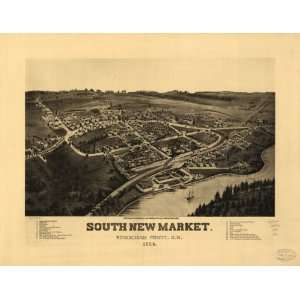  1884 map of Newfields, New Hampshire