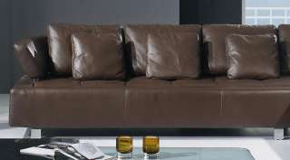 3878 Leather Sectional Sofa Set Modern Contemporary  
