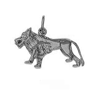   British Jewellery Workshops Silver 15x23mm solid Lion charm Jewelry