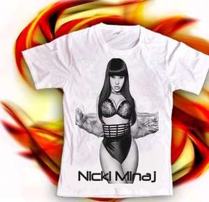 Nicki Minaj Girl Hip Hop Lil Wayne Group Rapper Women T Shirt Sz.S,M,L 