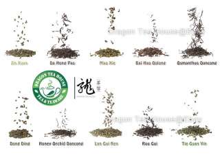 yellow flower herbal 10 types assorted famouse chinese oolong tea