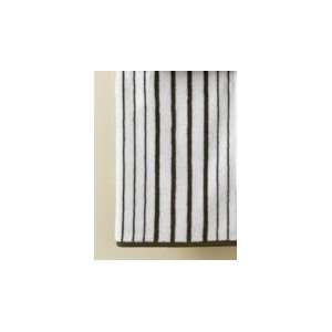   Shirting Stripe Cotton Extra Large Hand Towels (Set of 2)white & Olive