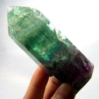 Rainbow Fluorite Crystal Point Carving flr82ie424  