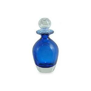   Murano handblown decanter, Sapphire Sky (medium)