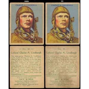   36 Charles Lindbergh of the 48 back VG Condition Sports Collectibles