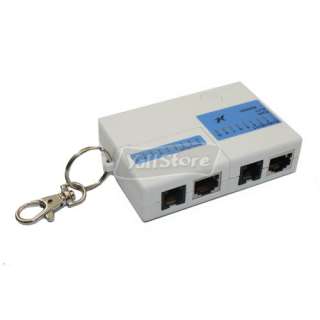 New Mini Cat5 Network LAN Cable Tester RJ45 RJ11 White  