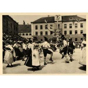   Folk Dance Germany Costume   Original Photogravure