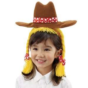  Cowgirl Hat And Braids Headband Toys & Games