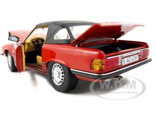 1977 MERCEDES 350 SL CLOSED CONVERTIBLE 1/18 RED DEFECTIVE  
